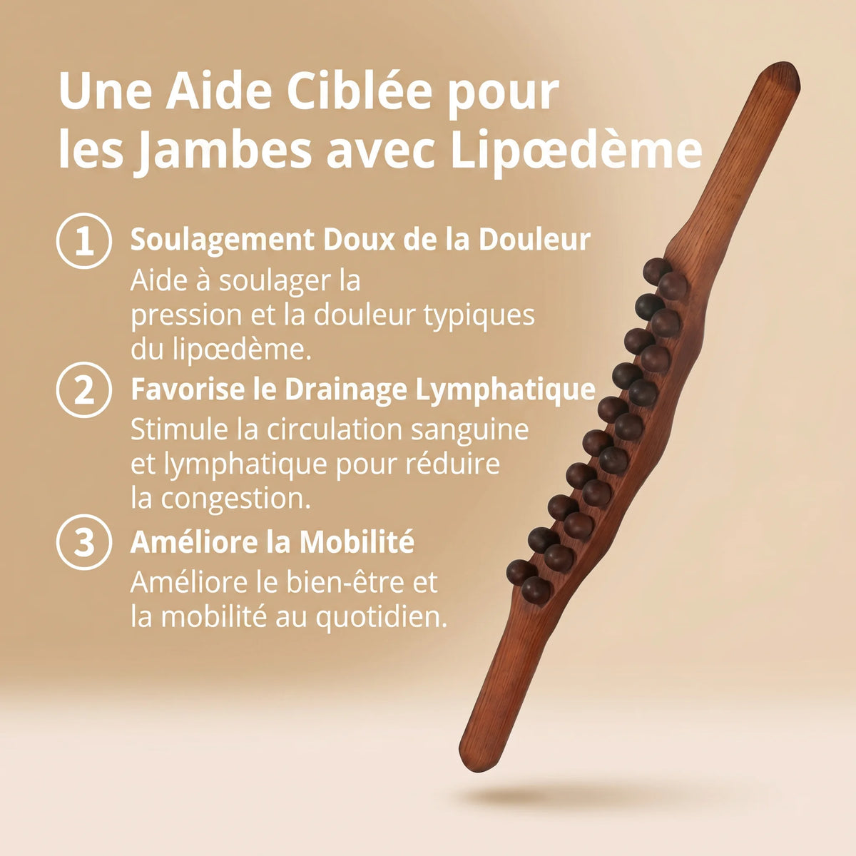DALYA™ Bâton de Massage Gua Sha en Bois