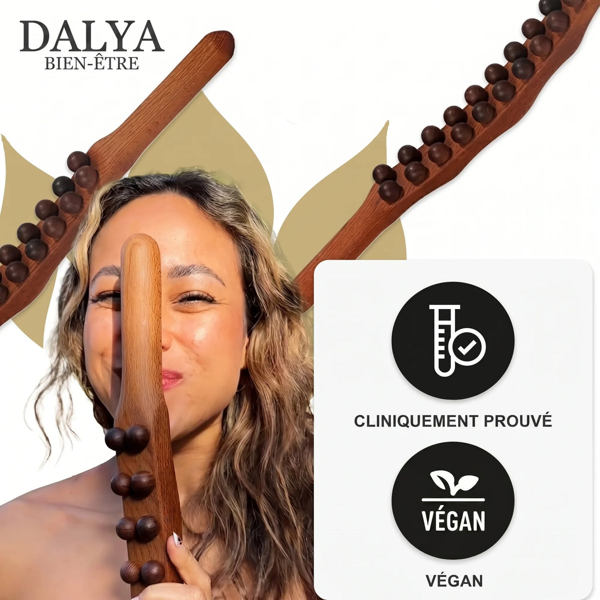 DALYA™ Bâton de Massage Gua Sha en Bois