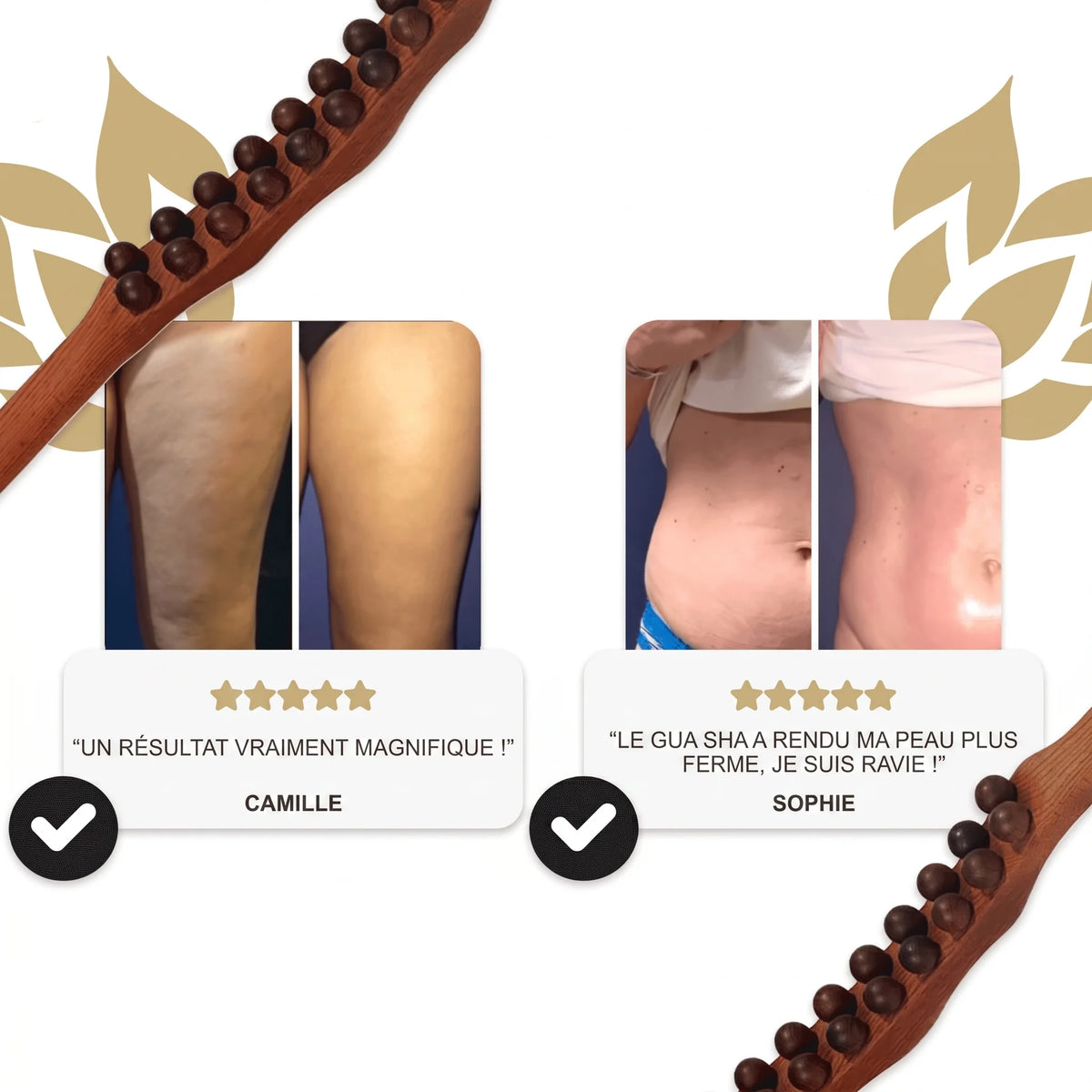 DALYA™ Bâton de Massage Gua Sha en Bois